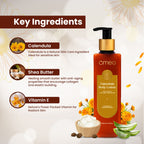 Omeo Calendula Body Lotion with Vitamin E, Aloe Vera & Shea Butter | Grocsy