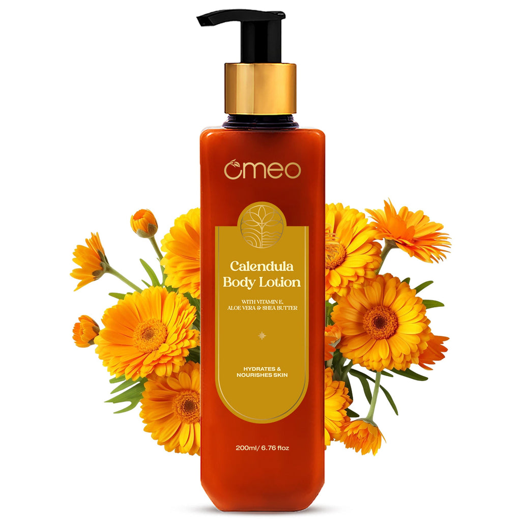 Omeo Calendula Body Lotion with Vitamin E, Aloe Vera & Shea Butter | Grocsy
