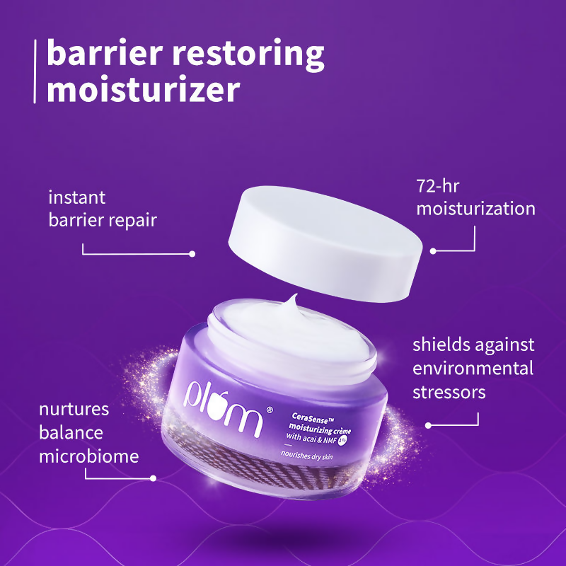 Plum CeraSenseTM Moisturizing Creme For Instant Barrier Repair & 72 Hour moisturization | Grocsy