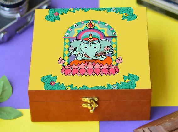 Collectibles India Wood Gift Box | Grocsy