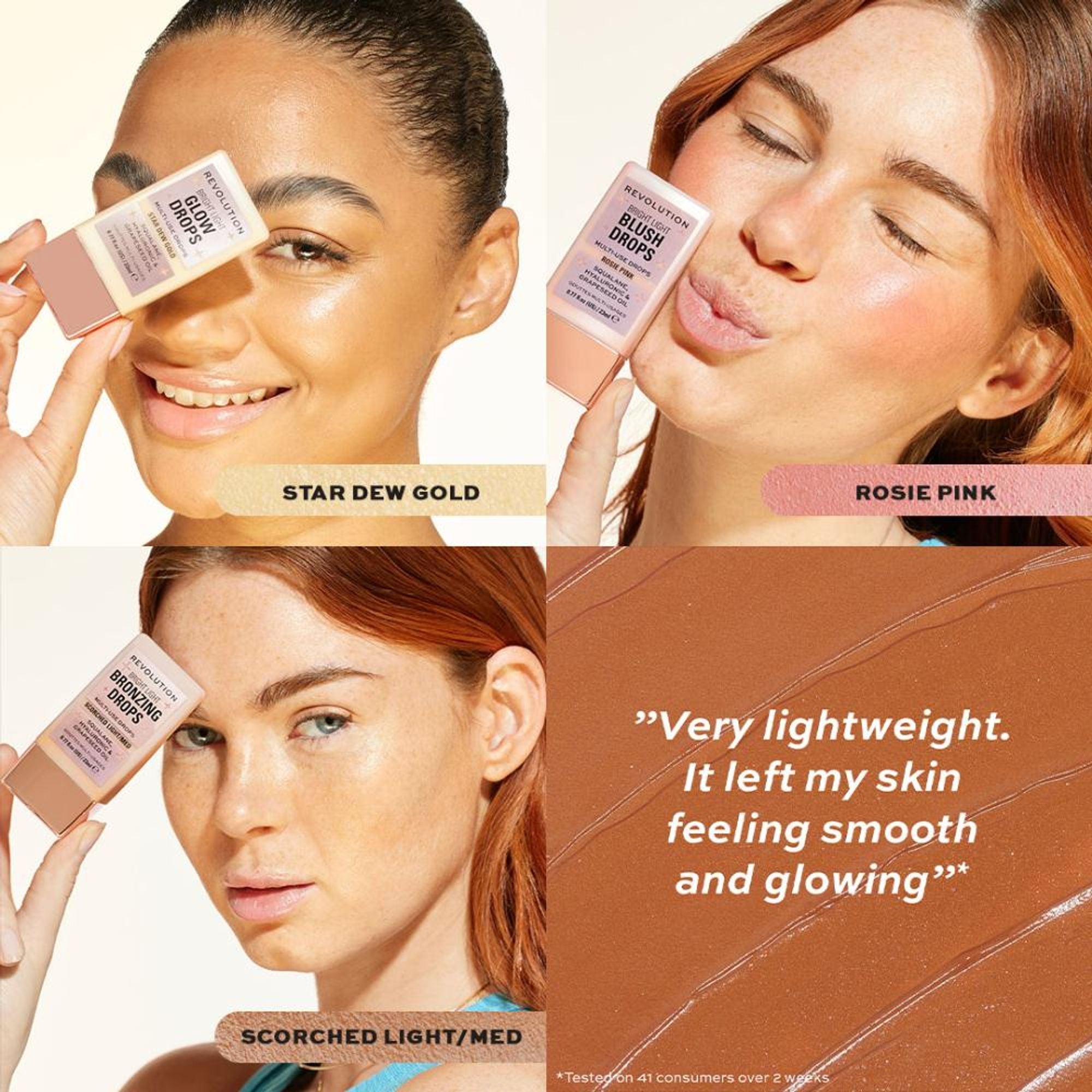 Makeup Revolution Bright Light Face Glow - Golden Star Dew | Grocsy