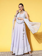 Ahalyaa women's wear Traditional wear lehenga choli - Powder Blue | Grocsy