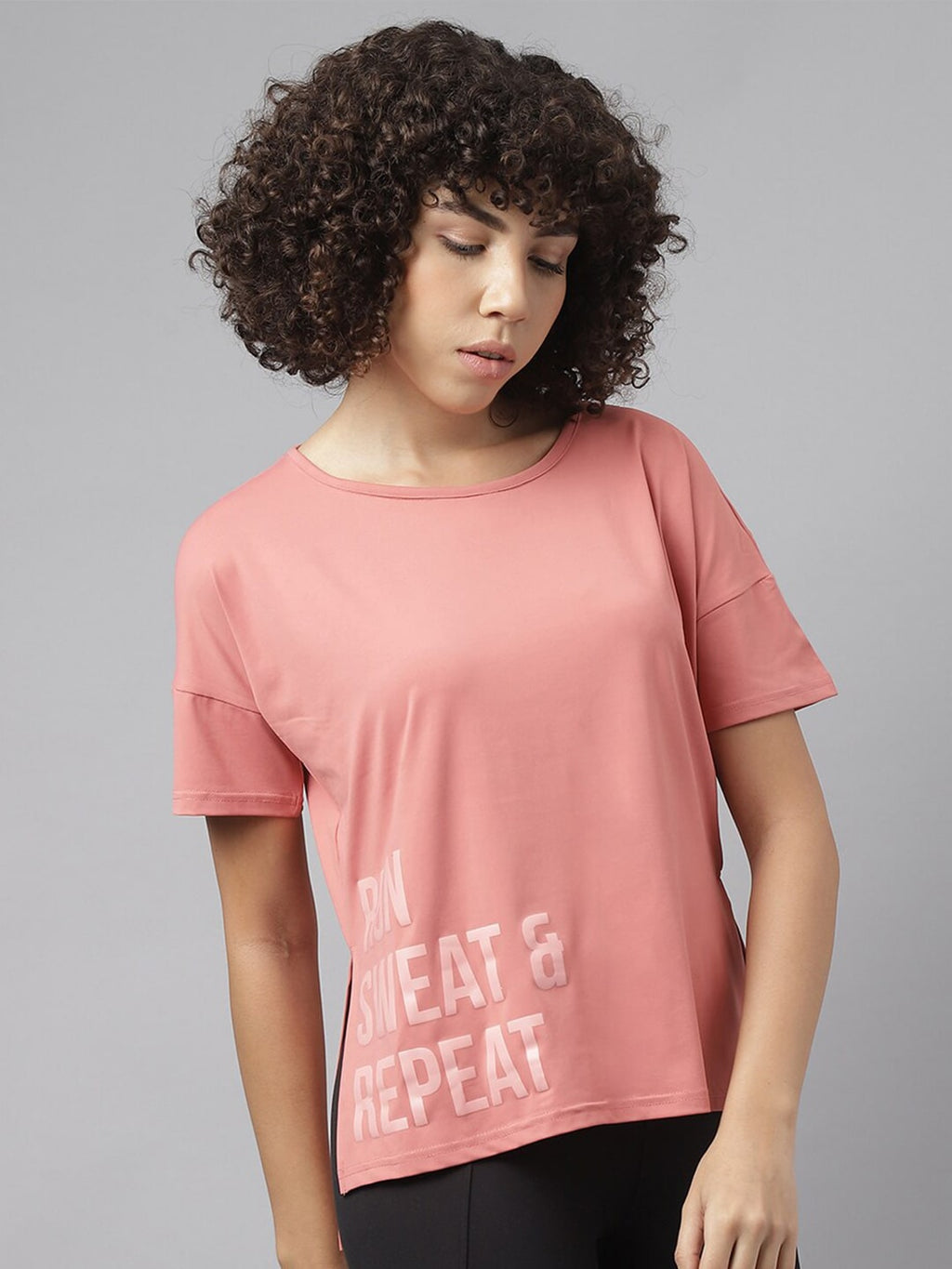 MKH Typography Printed Dri-FIT Sports T-shirt | Grocsy