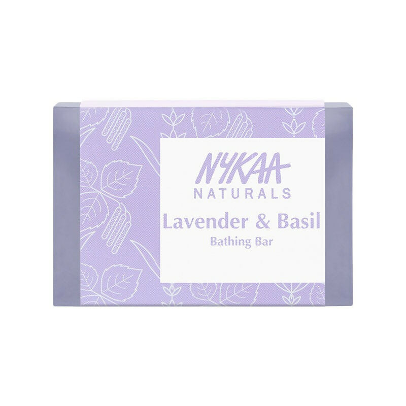 Nykaa Naturals Lavender & Basil Soothing Bathing Soap | Grocsy