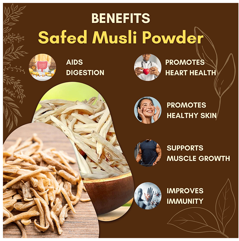 Jaived Ayurveda Safed Musli Powder | Grocsy
