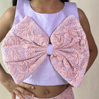 ArthLife Lavender And Pink Bow Co-Ord Set | Grocsy