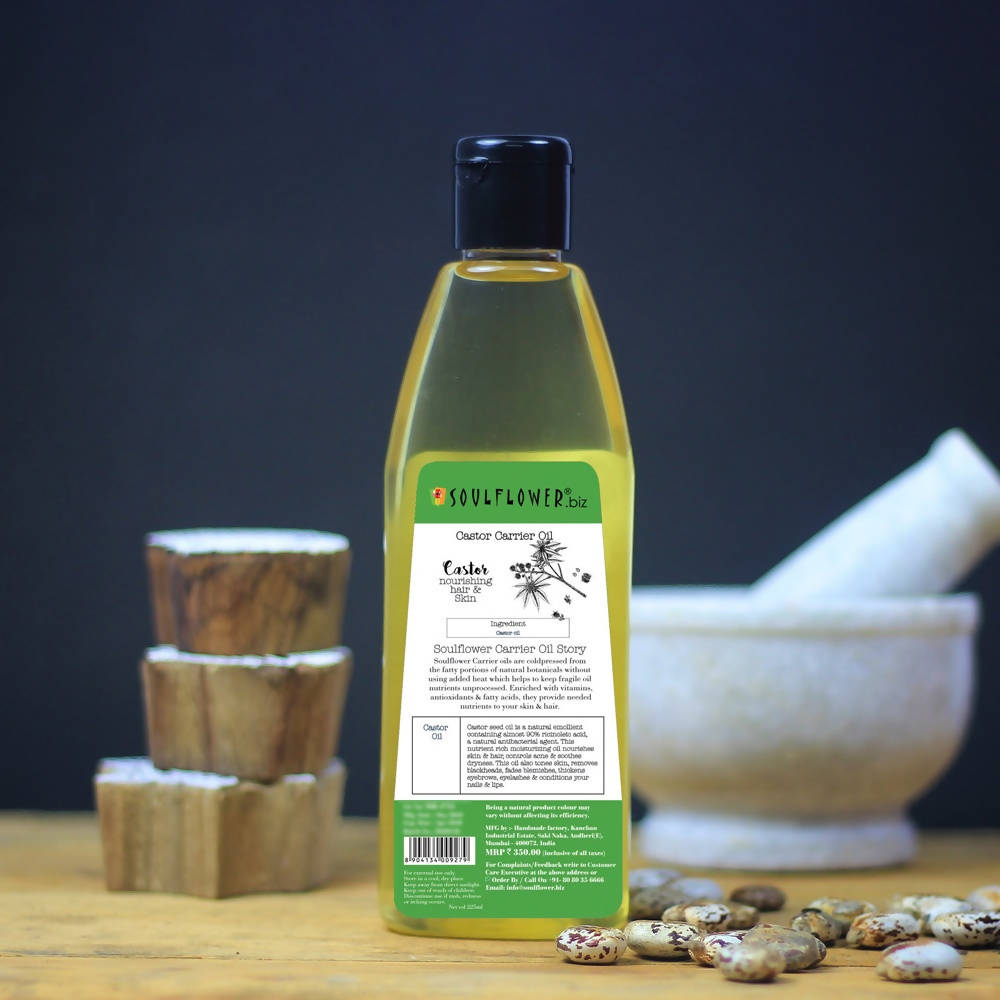 Soulflower Coldpressed Castor Carrier Oil Pure & Natural | Grocsy