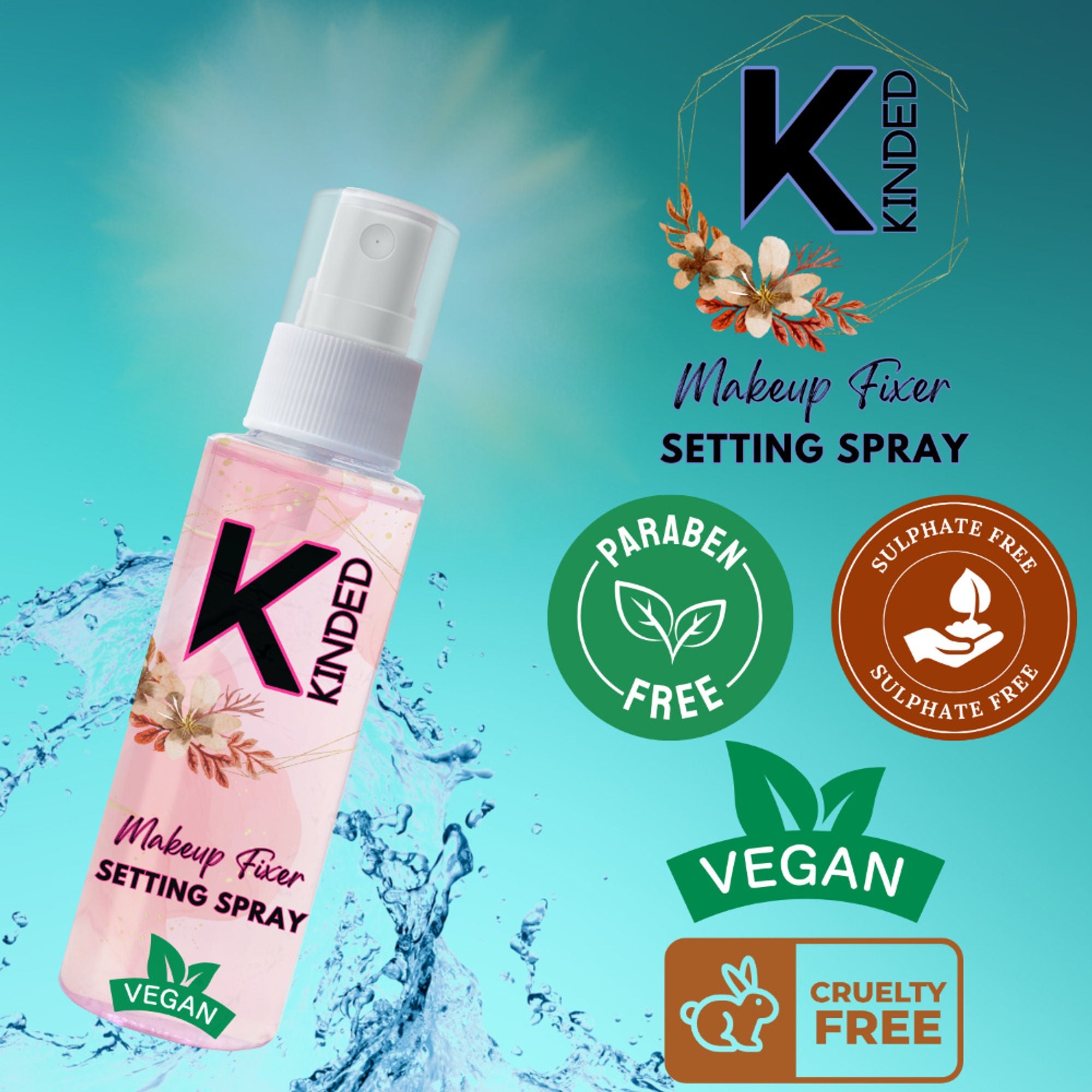 KINDED Makeup Fixer Setting Spray | Grocsy