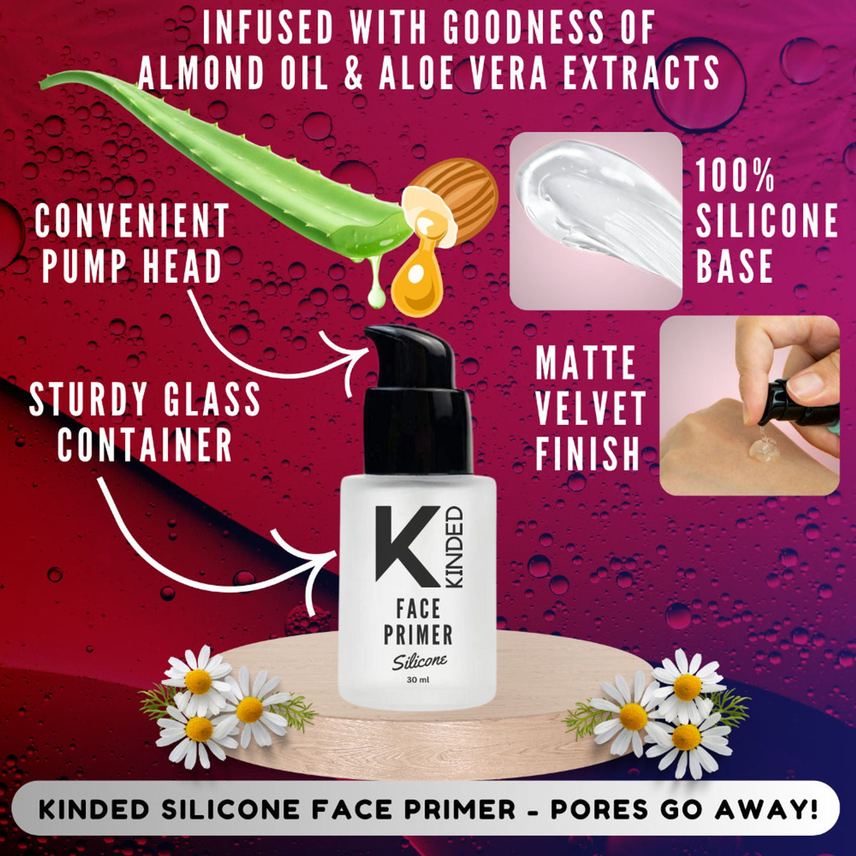 KINDED Silicone Face Primer | Grocsy