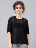 MKH Typography Printed Relaxed Fit Sheer Dri-FIT T-shirt | Grocsy