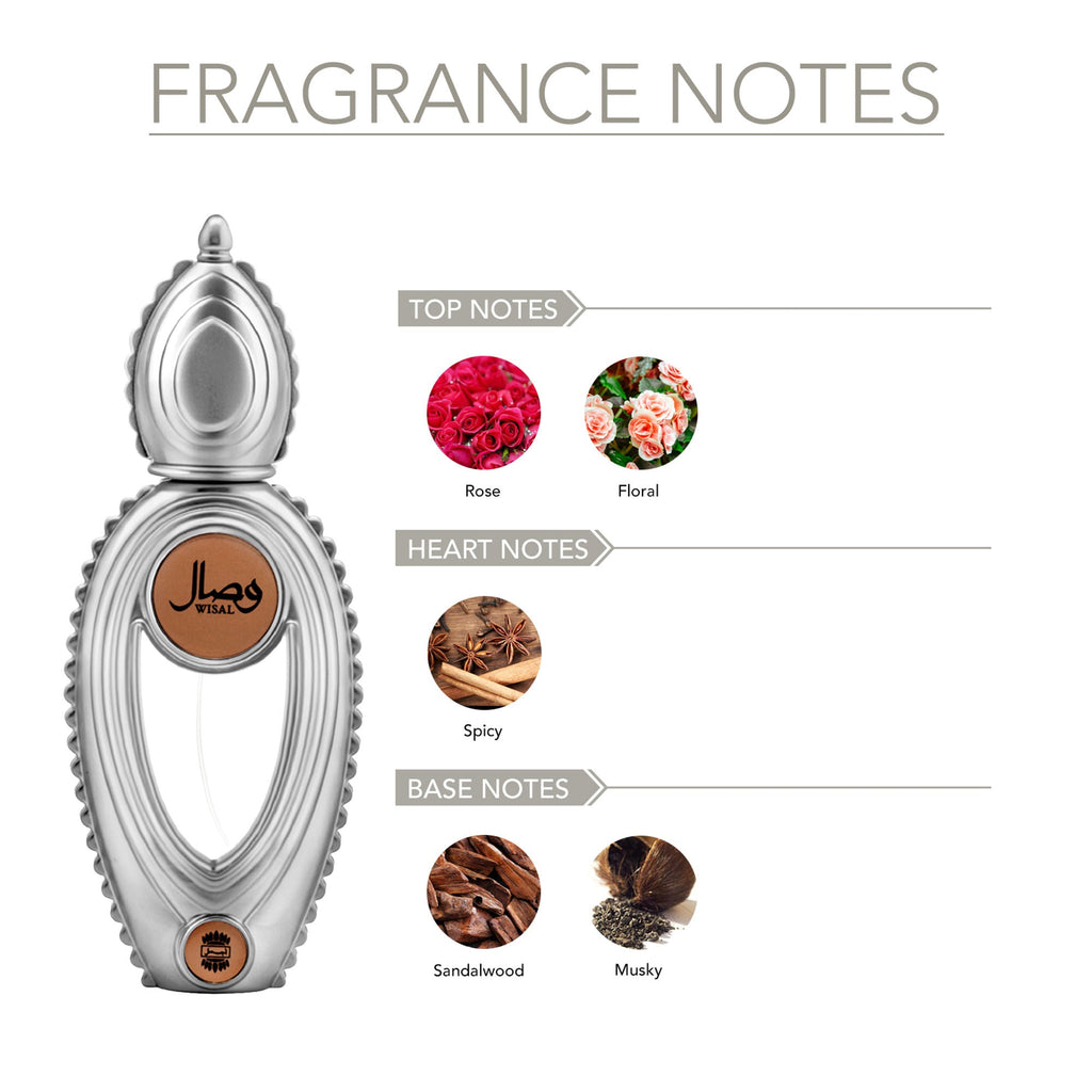 Ajmal India Wisal Eau De Parfum for Women - Floral Spicy Oriental Long-Lasting Perfume | Grocsy