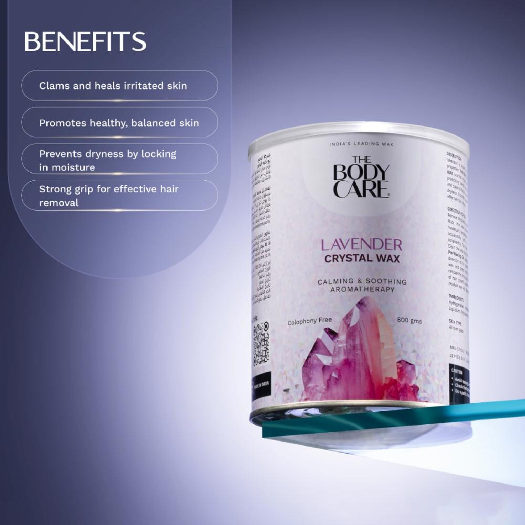 The Body Care Lavender Crystal Wax | Grocsy