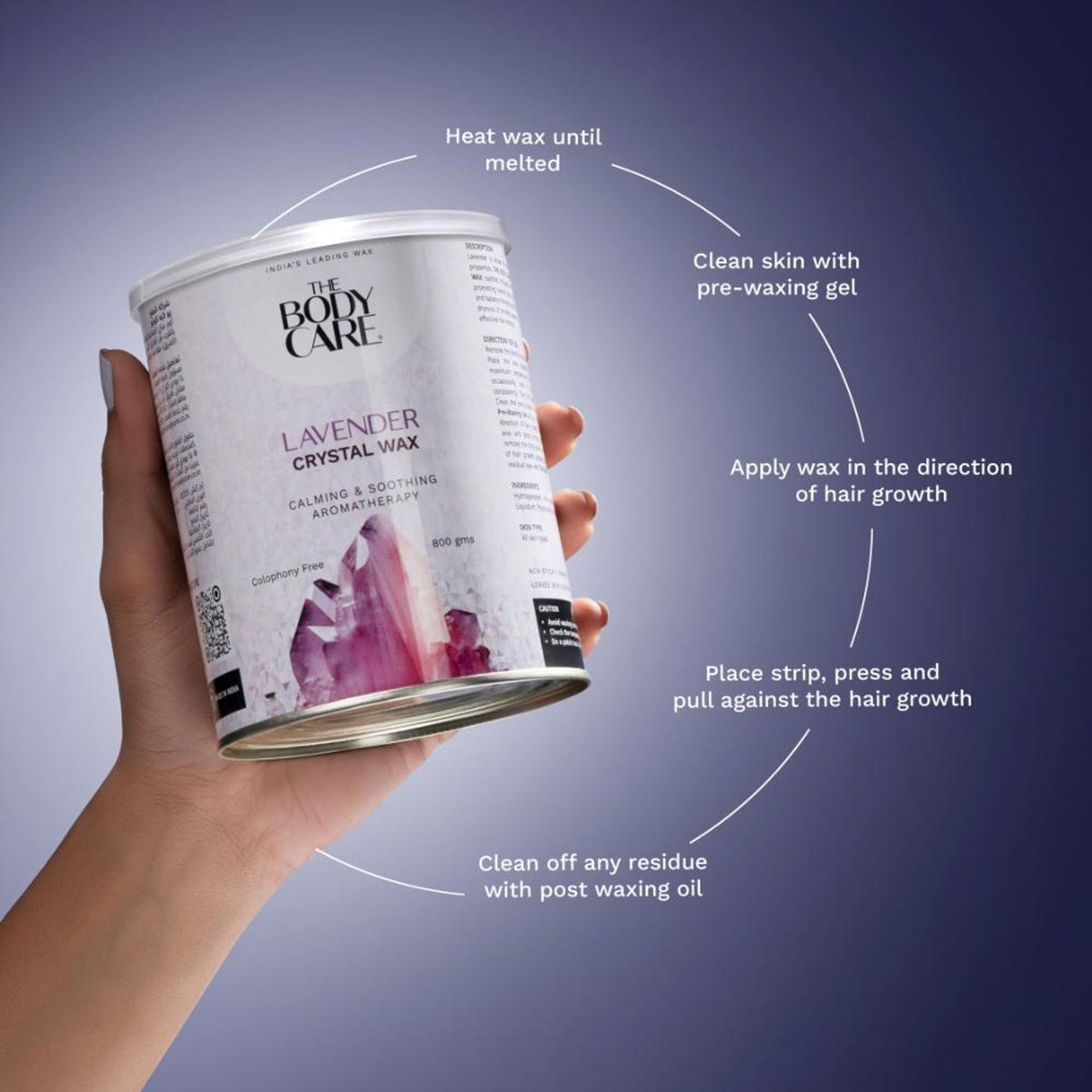 The Body Care Lavender Crystal Wax | Grocsy