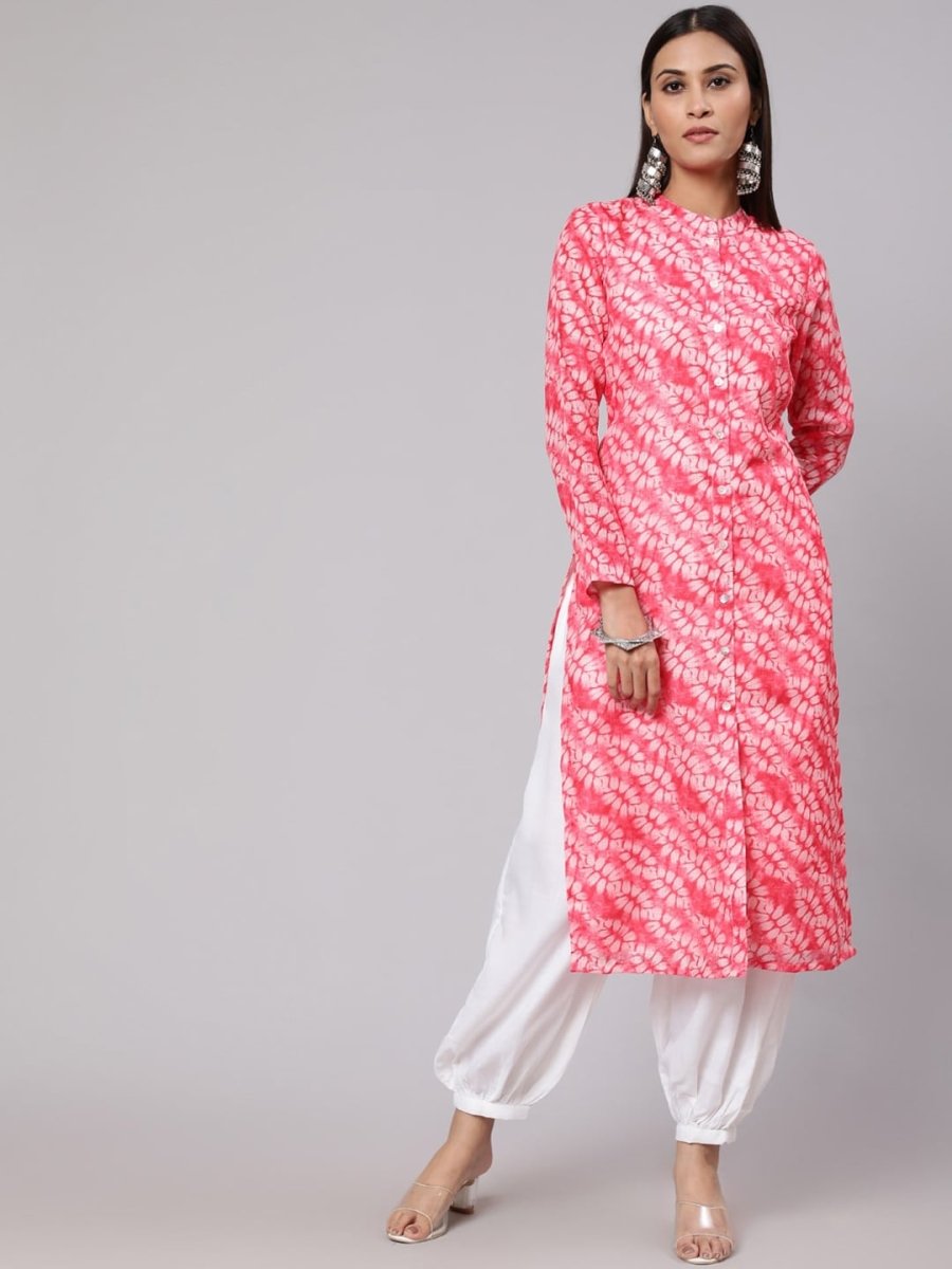 Aks Floral Printed Straight Kurta | Grocsy