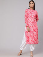 Aks Floral Printed Straight Kurta | Grocsy