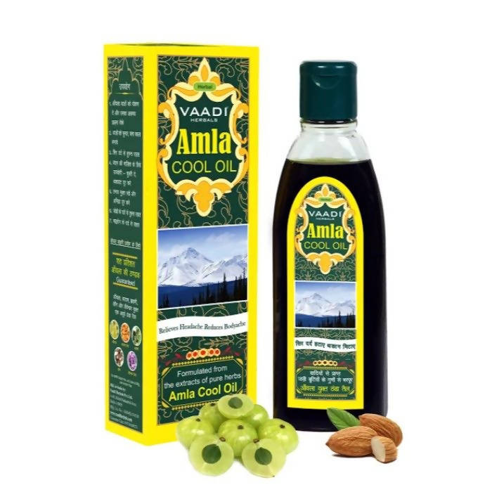 Vaadi Herbals Amla Cool Oil with Brahmi and Amla Extract | Grocsy