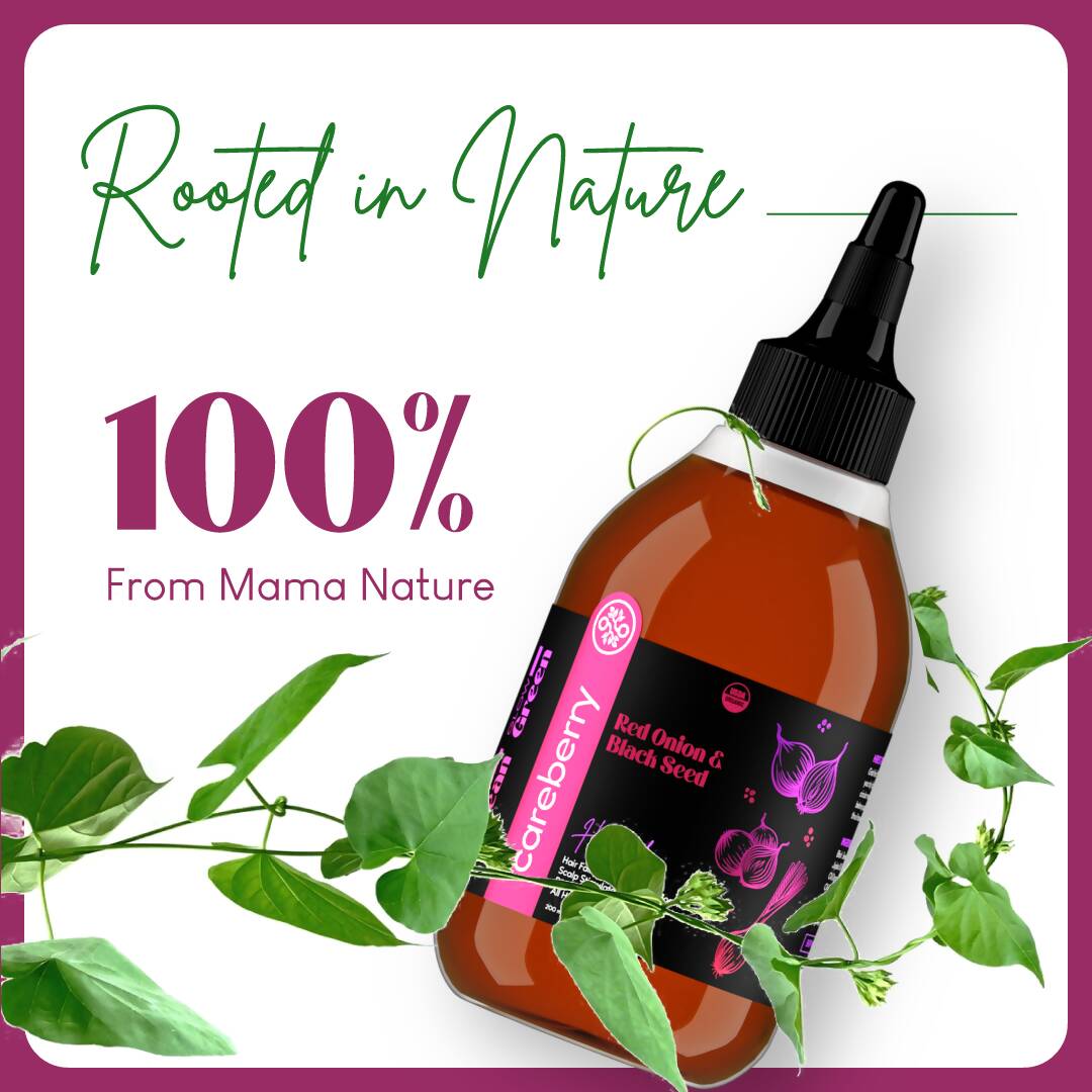 Careberry 100% Organic Red Onion & Black Seed Extract Oil | Grocsy