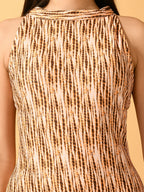 Myshka Women's Multi Bodycon Party Dress | Grocsy