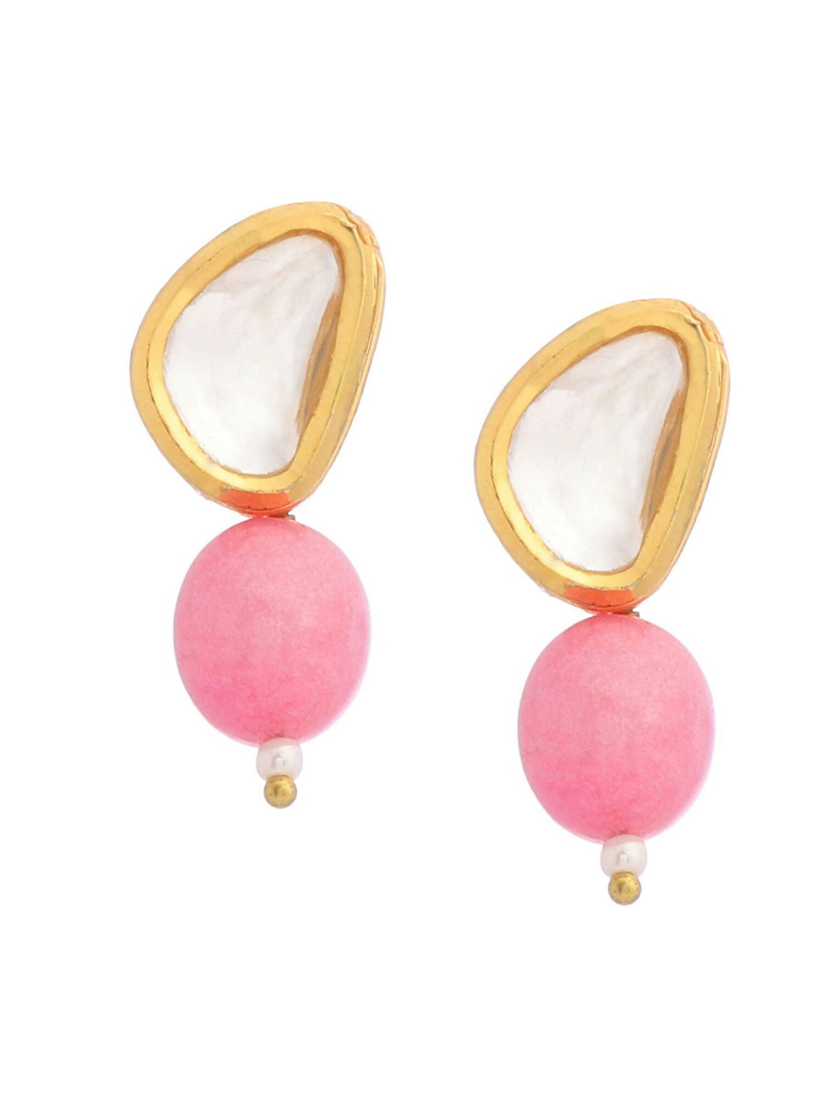 Ruby Raang Pink Kundan Studs | Grocsy