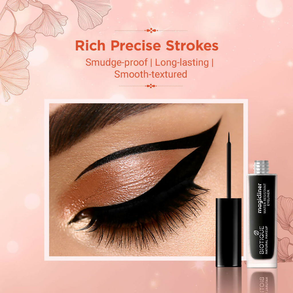 Biotique Magicliner Water Resistant Eyeliner - Midnight Black | Grocsy