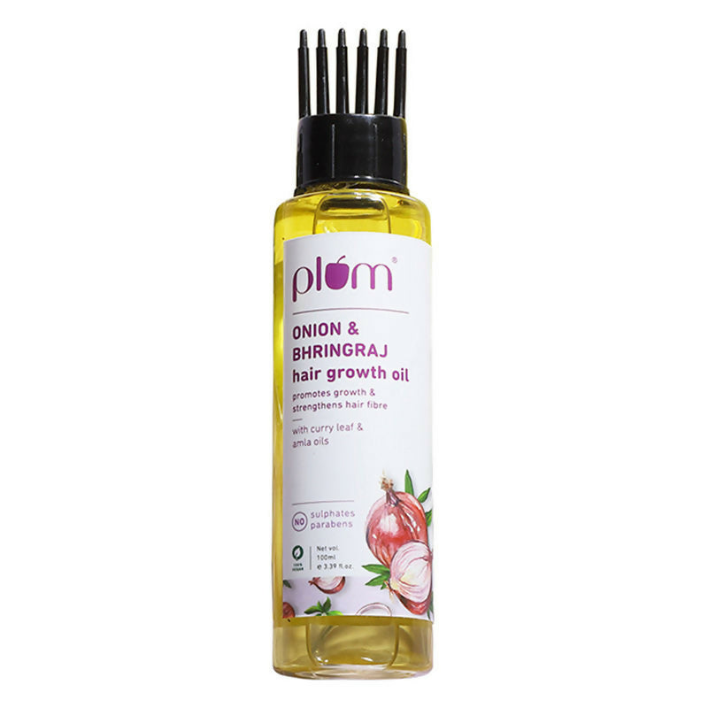 Plum Onion Hair Growth Oil For Hair Fall Control With Bhringraj Oil | Grocsy