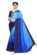 Vamika Blue Sana Silk Stone Work Saree | Grocsy