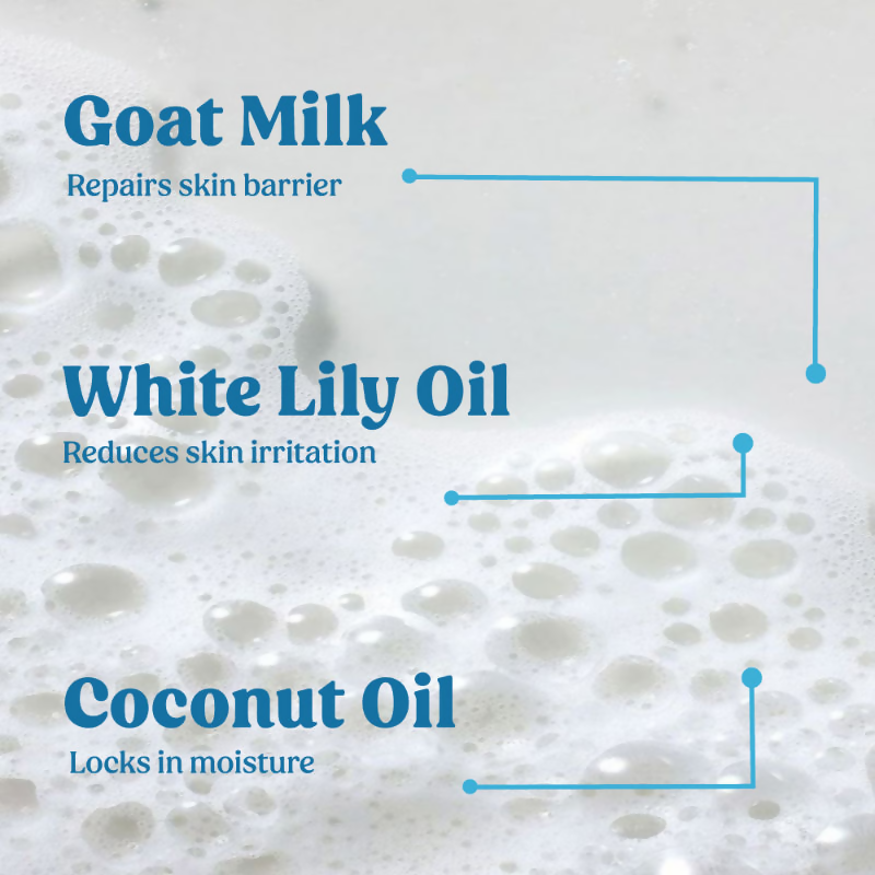 Vilvah Store Goat Milk Body Wash For Deep Cleansing | Grocsy