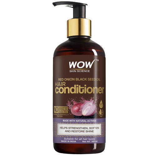 Wow Skin Science Red Onion Black Seed Oil Hair Conditioner | Grocsy