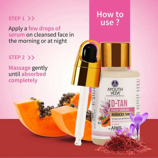 Ayouthveda D-Tan Face Serum | Grocsy