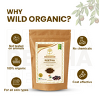 Wild Organic Reetha Powder Natural Hair Cleanser | Grocsy