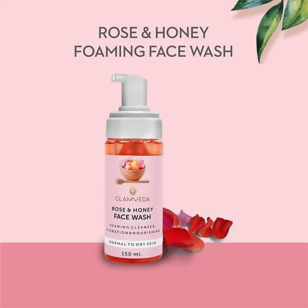 Glamveda Rose & Honey Hydrating Face Wash | Grocsy
