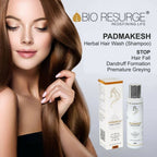 Bio Resurge Life Padmakesh Herbal Hair Wash - Hair Cleanser And Conditioner | Grocsy