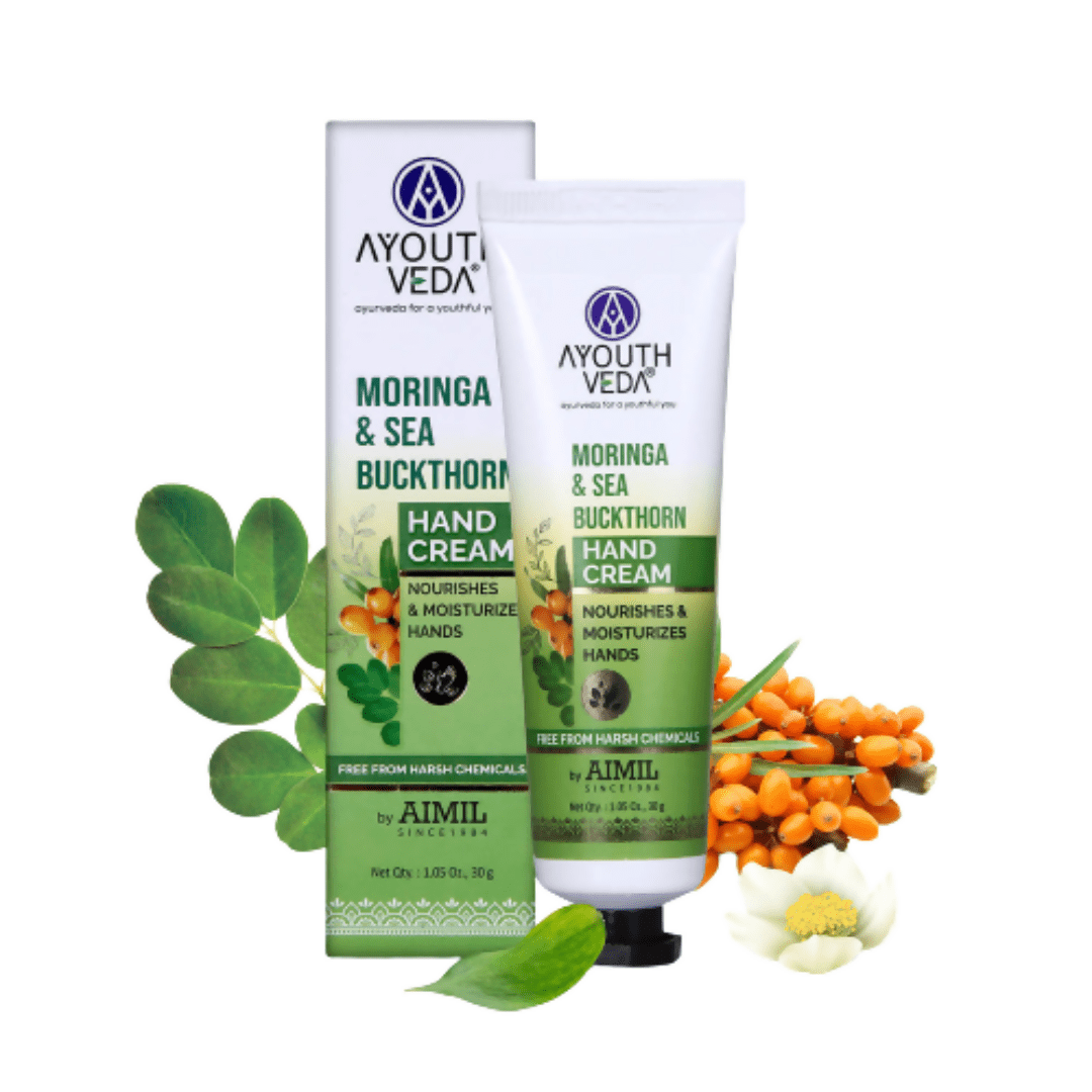 Ayouthveda Moringa & Sea Buckthorn Hand Cream | Grocsy