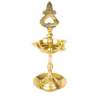 Spillbox Gold Toned Small Kuthu Vilakku Lakshmi Diya Pooja Essentials | Grocsy