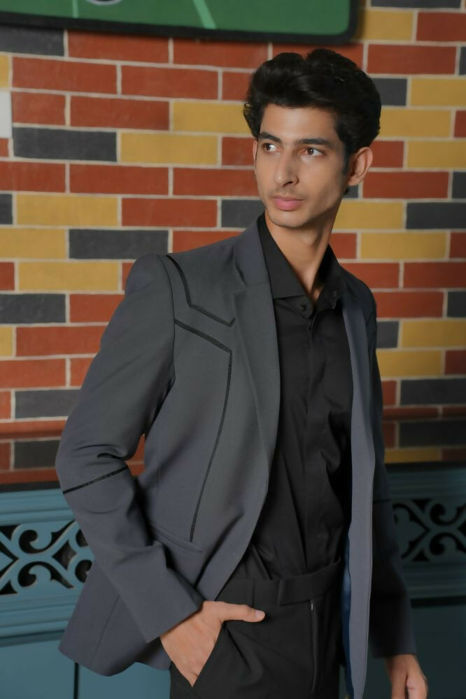 Skarve – Modern Grey & Black Smart Casual Set by Hilo Design | Grocsy