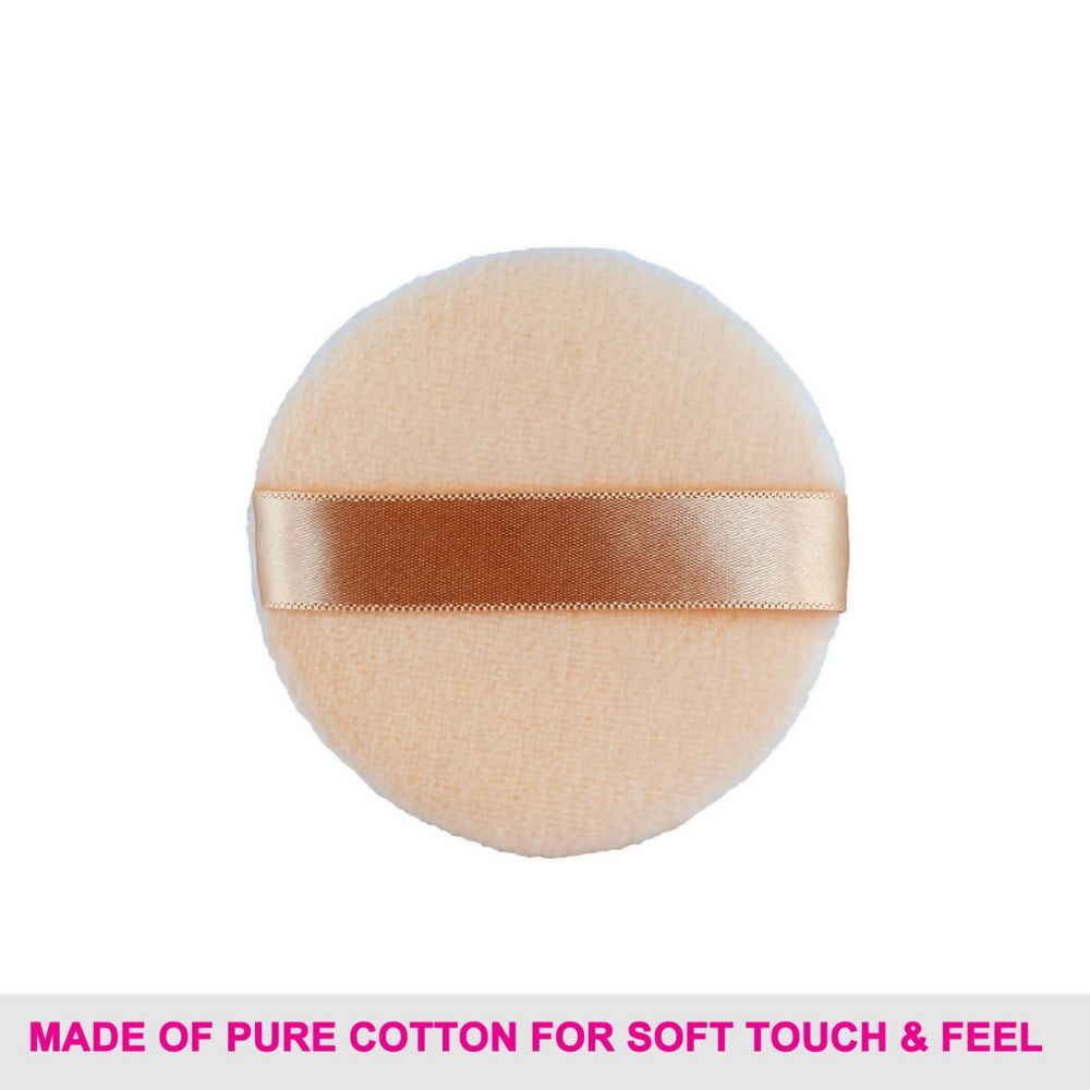 Vega Powder Puff Makeup Cotton Applicator & Foundation blender - Off White | Grocsy