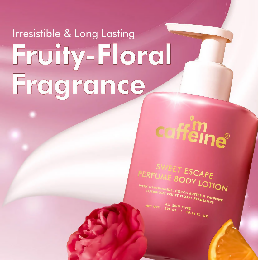 mCaffeine Pink Glow Set (Guava Body Wash & Sweet Escape Body Lotion) | Grocsy