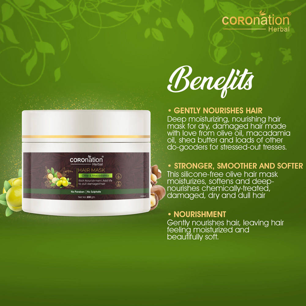 Coronation Herbal Olive and Macadamia Hair Mask | Grocsy
