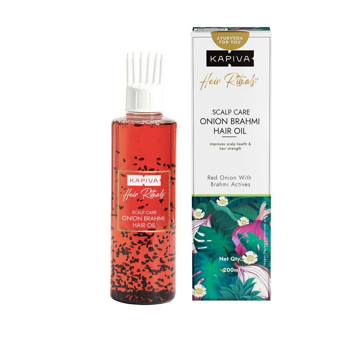 Kapiva Ayurveda Hair Rituals Onion Brahmi Hair Oil | Grocsy