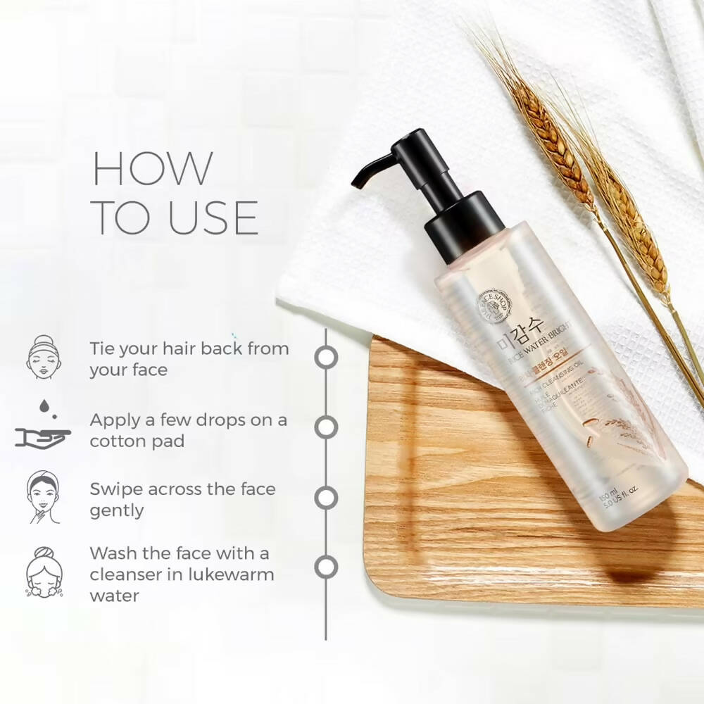 The Face Shop Rice Water Bright Rich Cleansing Oil - Korean Skincare | Grocsy
