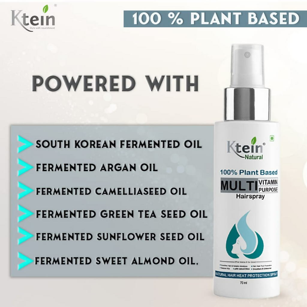 Ktein Natural 100% Plant Based Multi Vitamin Purpose with Deep Nourishment Hairspray For Hair | Grocsy