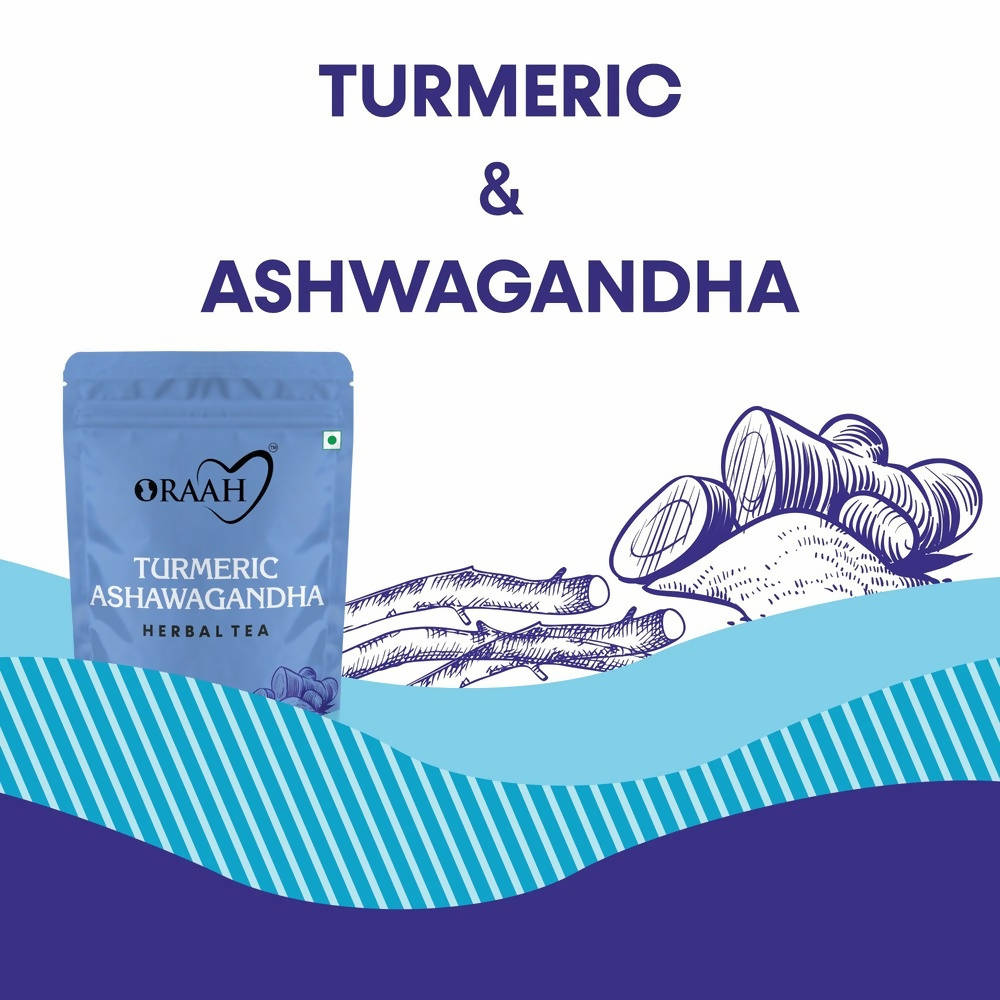 Oraah Turmeric Ashwagandha Herbal Tea | Grocsy