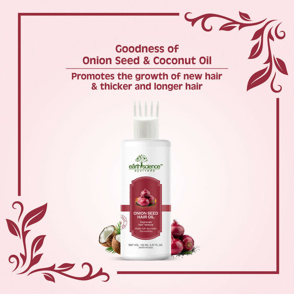 Earth Science Ayurveda Onion Hair Oil | Grocsy