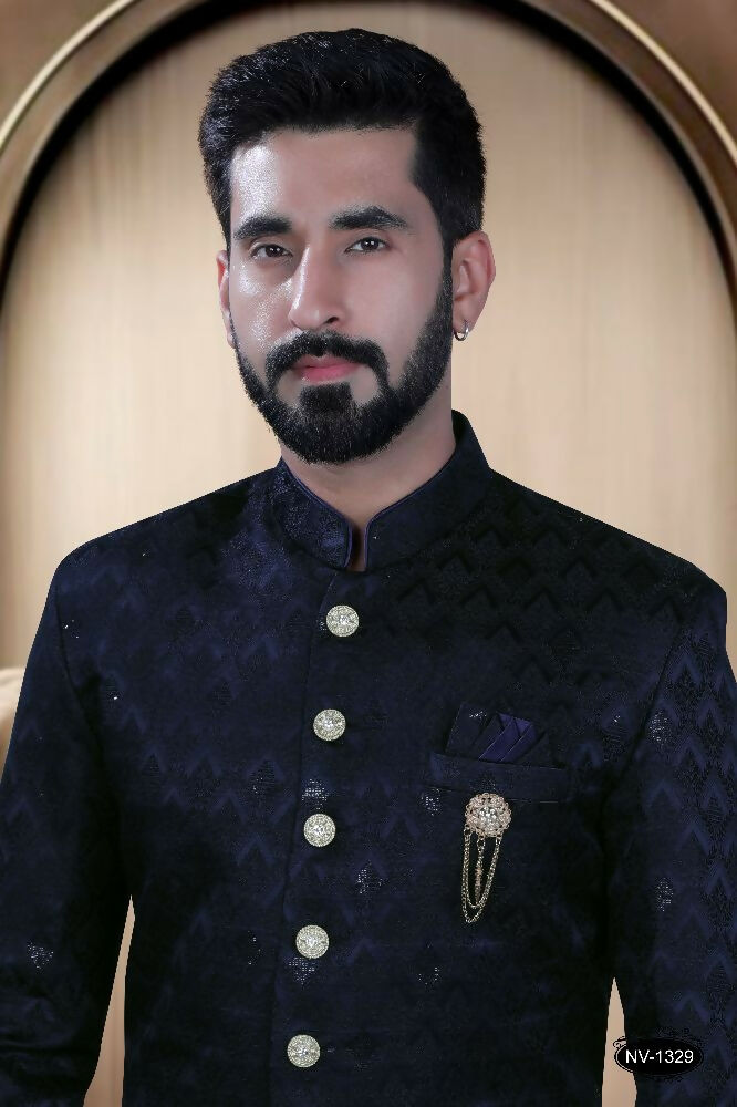 Joban Fashion Men's Blue TR Kurta with Pyjama | Grocsy