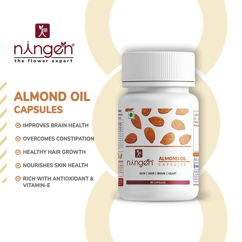 Ningen Almond Oil Capsules | Grocsy