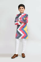 Joban Fashion Satin Silk Multicolor Kurta With Straight Fit Pant | Grocsy