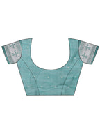 Shree Shyam Fashion Varnika Sea Green Linen Cotton Saree | Grocsy