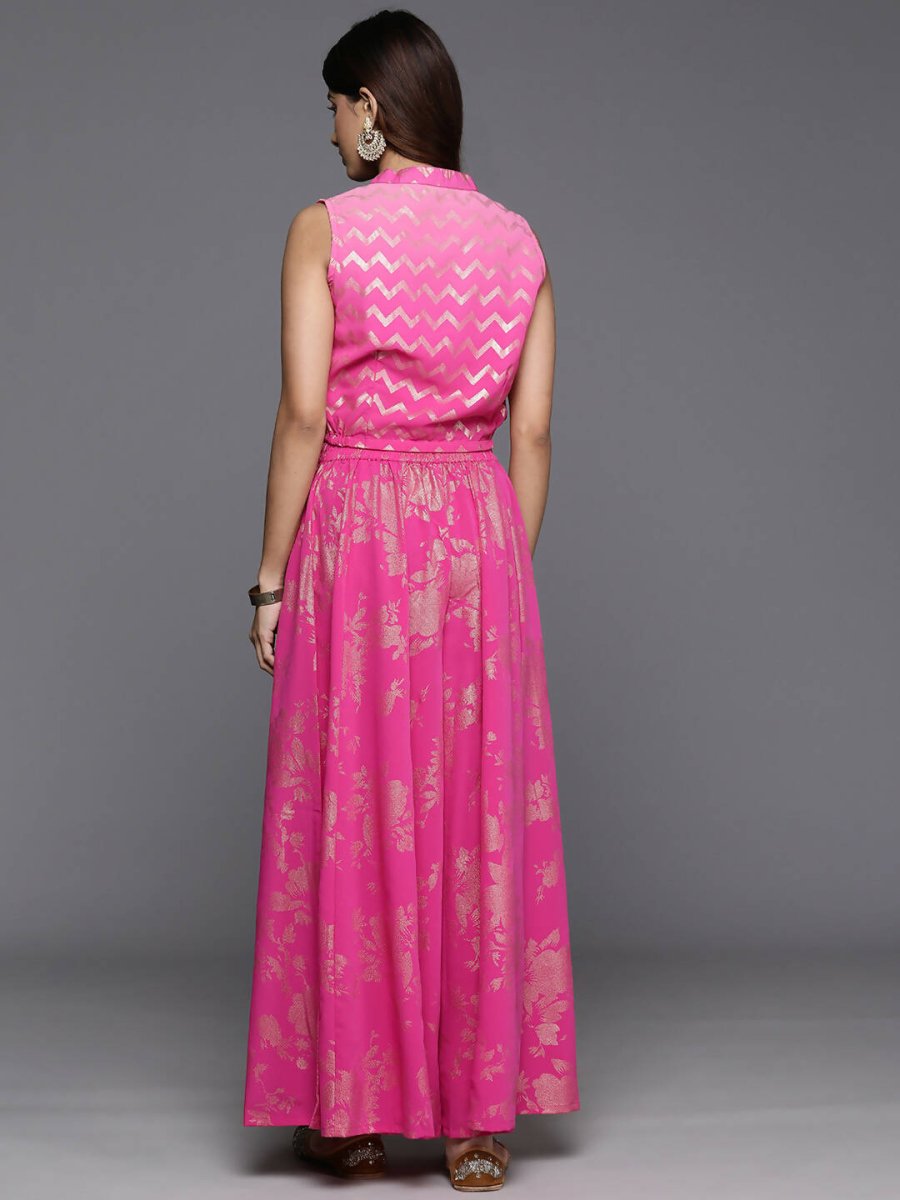 Ahalyaa Women's Traditional Wear Co-ods - Pink | Grocsy
