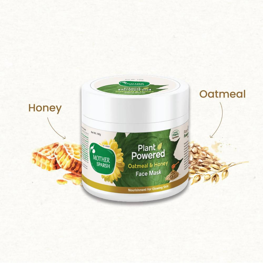 Mother Sparsh Plant Powered Oatmeal & Honey Face Mask | Grocsy