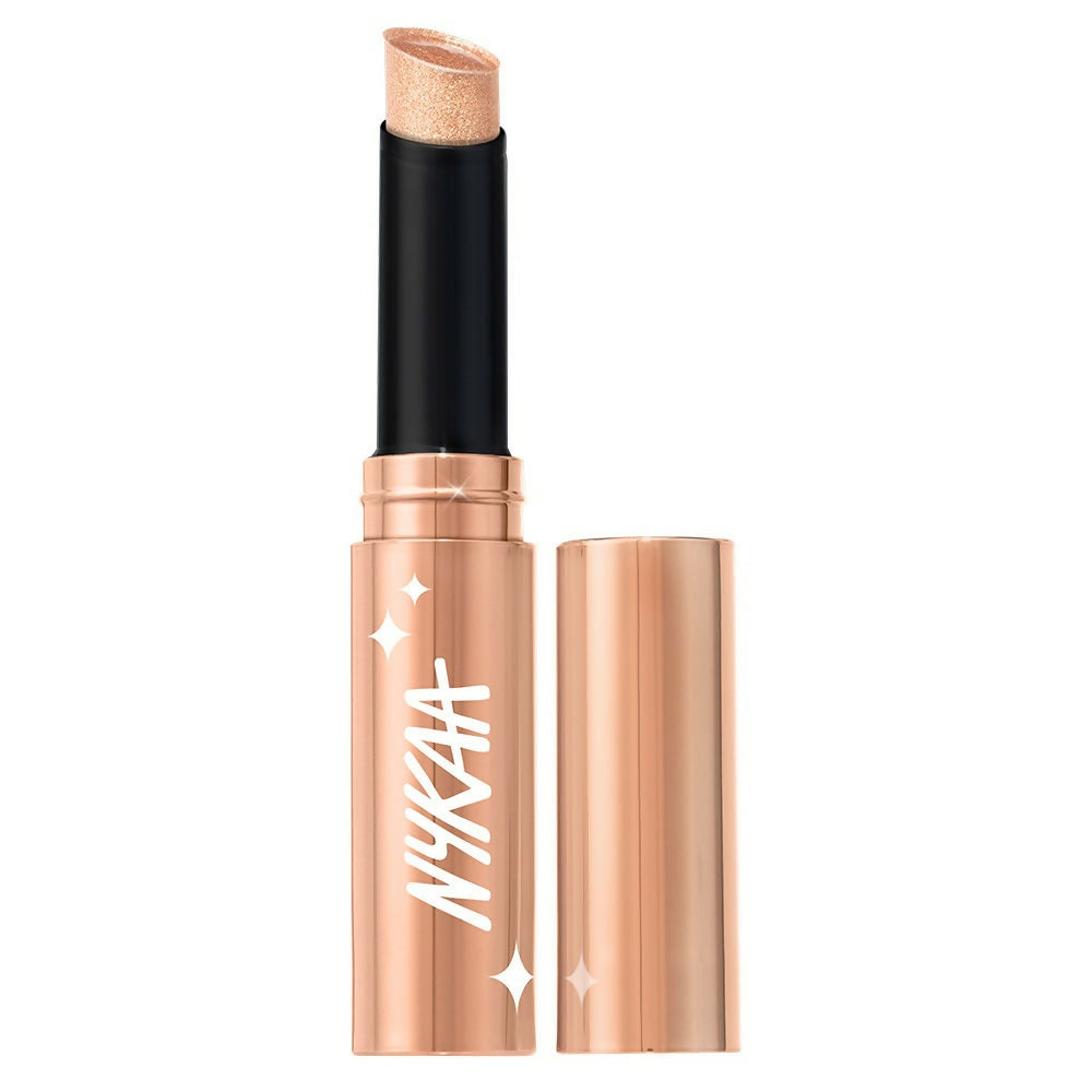 Nykaa Diamond Jelly Cooling Shimmer Eyeshadow Stick - Multi-Use, High Shine Glitter - Champagne Drip | Grocsy